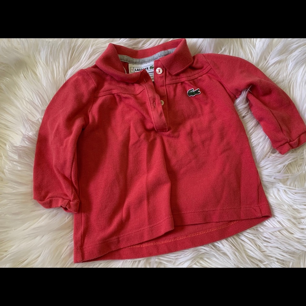 Lacoste baby polo size 1